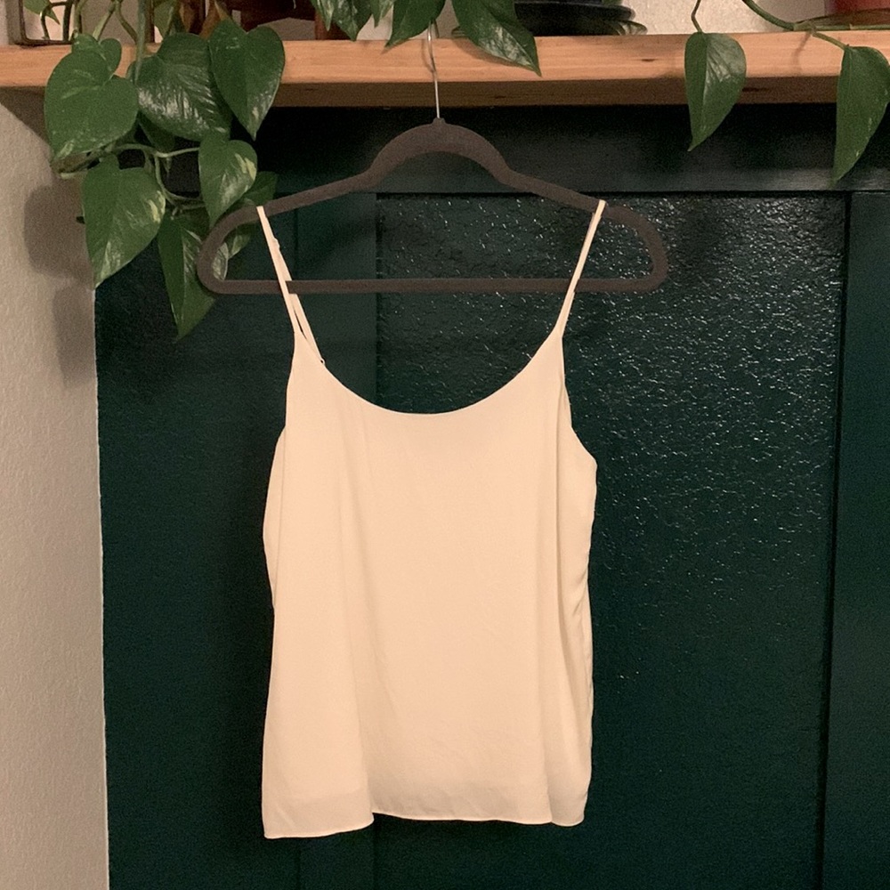 Quince Washable Stretch Silk Cami Ivory NWOT